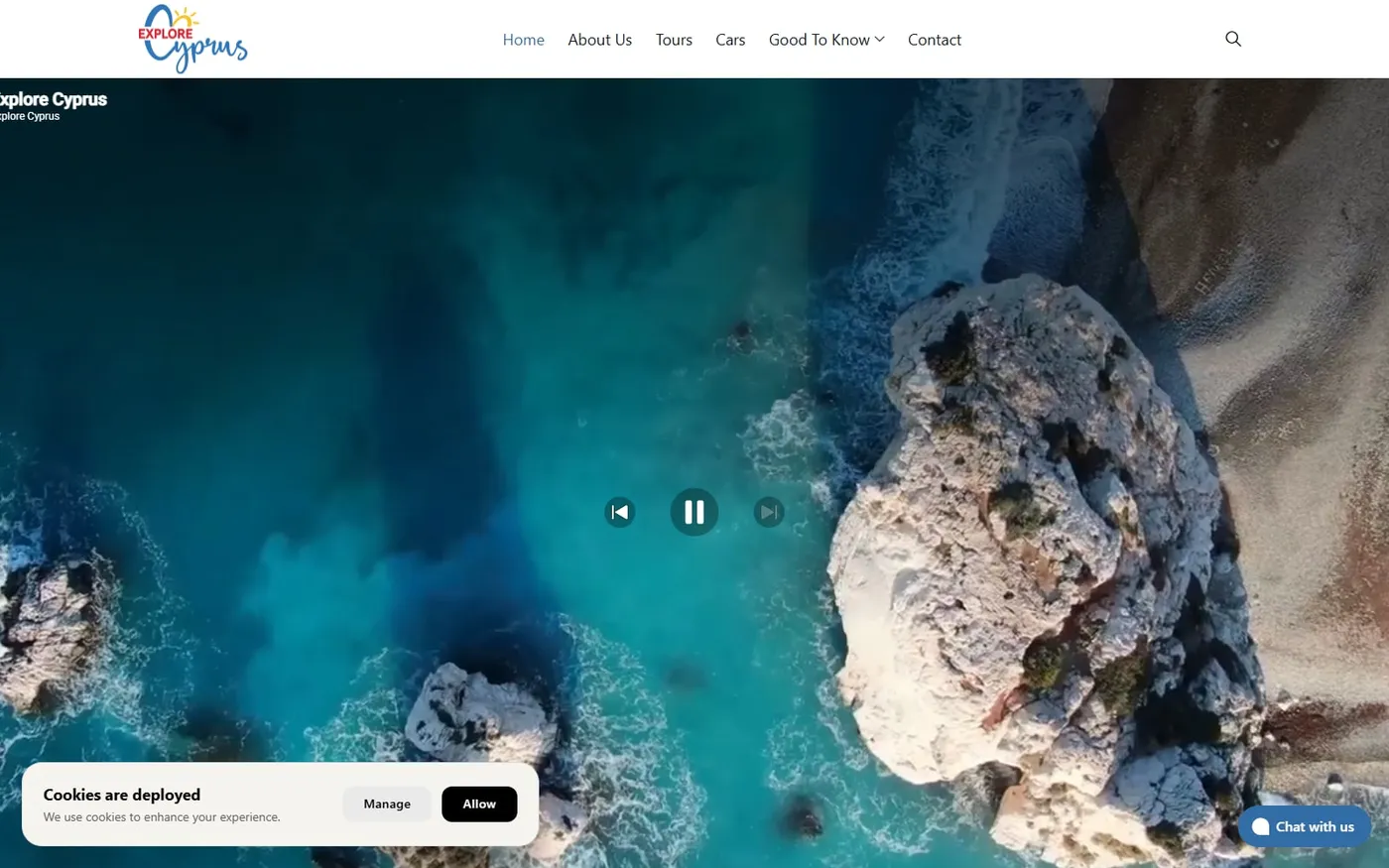 Explore Cyprus website